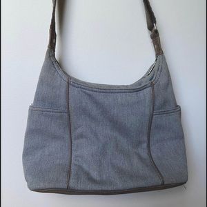 Thirty One Gifts Free to Be Carry All Purse in Gray Brushed Twill